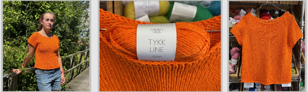 Strikket i Tykk Line fra Sandnes Garn Strikket i Tykk Line fra Sandnes Garn